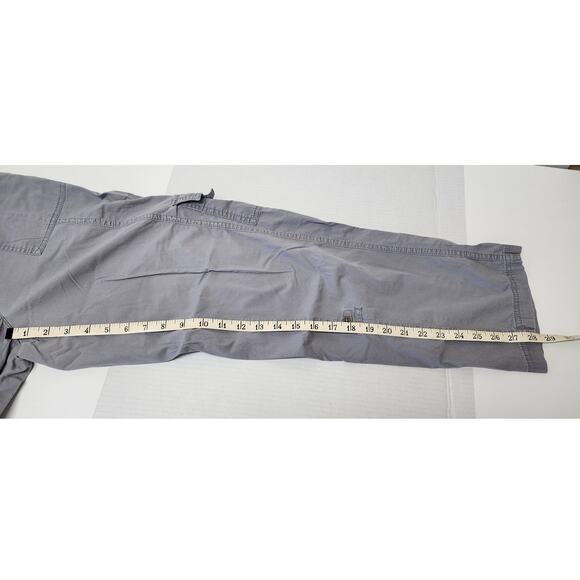 Laura Ashley Gray Cargo Pants Womens size 4 Utility Multi Pocket Casual - Picture 5 of 12